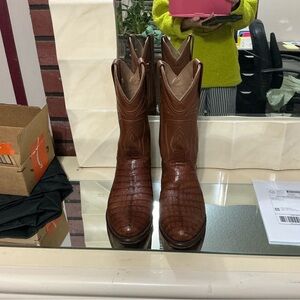 SOLD—Tecovas “Dillon” Caiman Boots 7 1/2 EE LIKE NEW